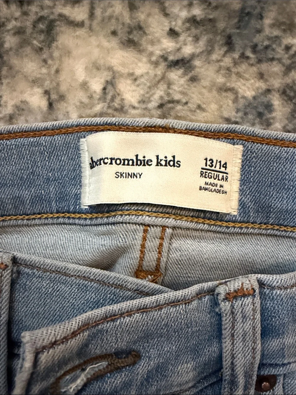 abercrombie kids light blue skinny jeans